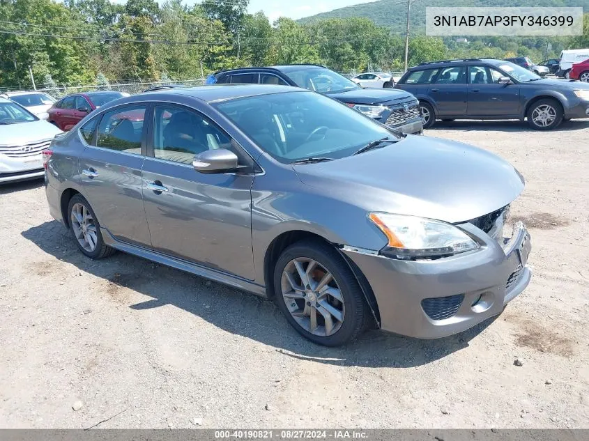 3N1AB7AP3FY346399 2015 Nissan Sentra Sr