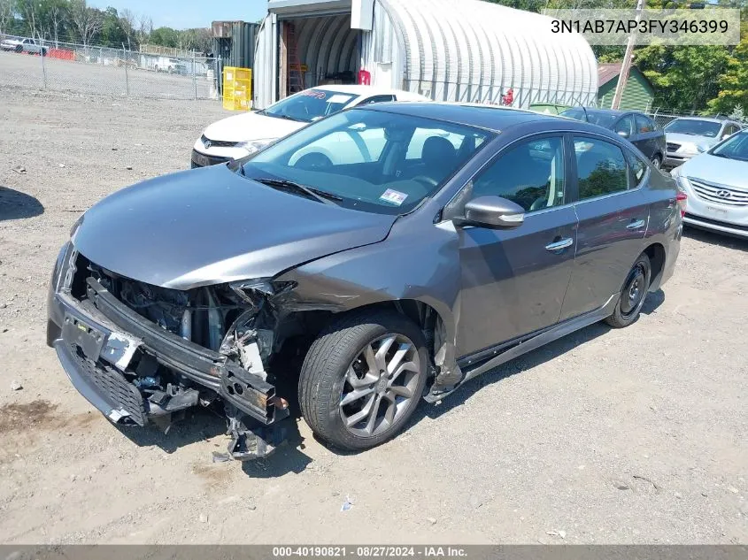 3N1AB7AP3FY346399 2015 Nissan Sentra Sr