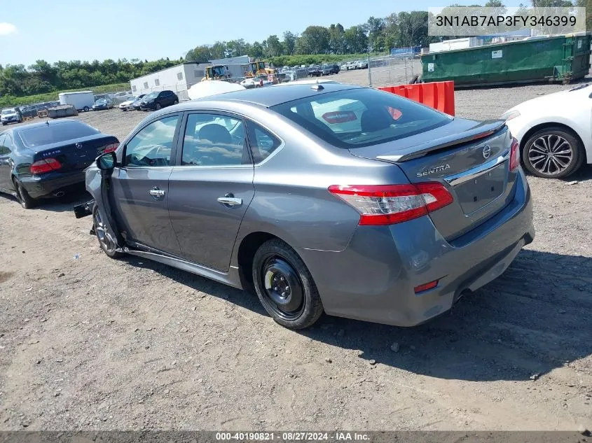 3N1AB7AP3FY346399 2015 Nissan Sentra Sr