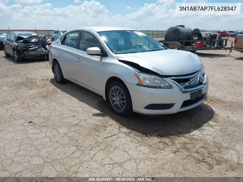 2015 Nissan Sentra Sv VIN: 3N1AB7AP7FL628347 Lot: 40200851