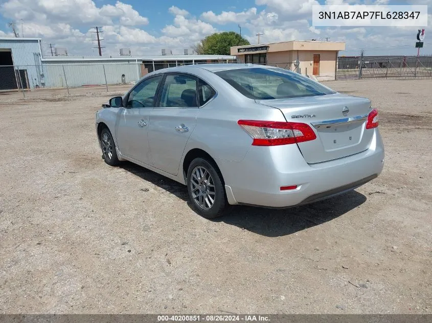 2015 Nissan Sentra Sv VIN: 3N1AB7AP7FL628347 Lot: 40200851