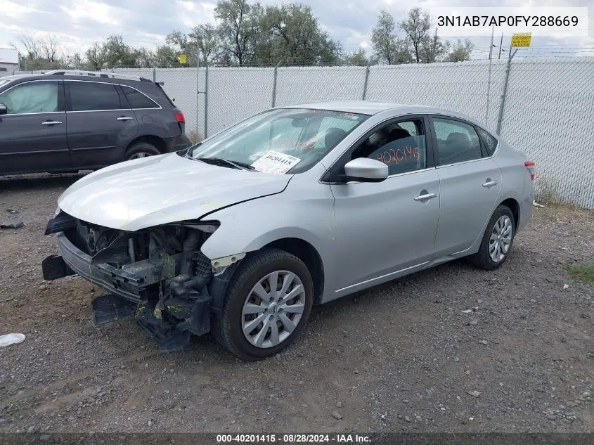 3N1AB7AP0FY288669 2015 Nissan Sentra Fe+ S/S/Sl/Sr/Sv