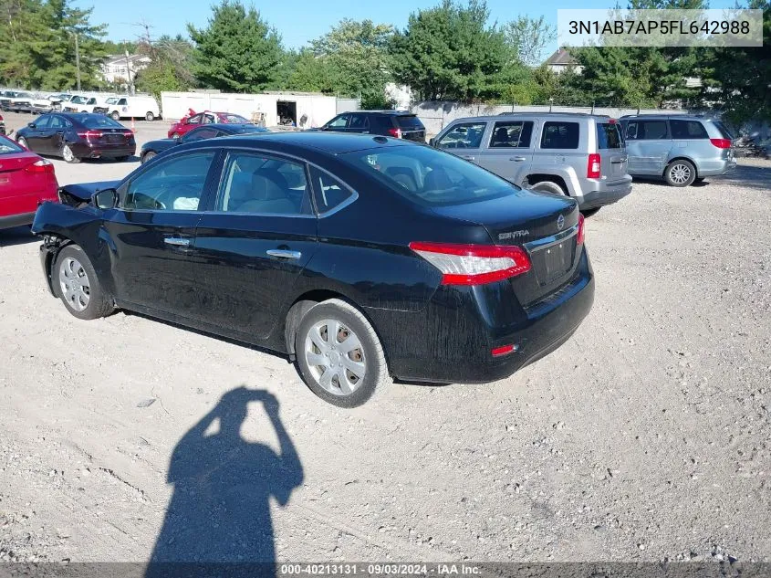 3N1AB7AP5FL642988 2015 Nissan Sentra Fe+ S/S/Sl/Sr/Sv