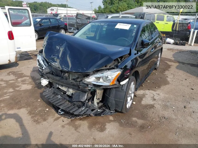 3N1AB7AP8FY330022 2015 Nissan Sentra Sr