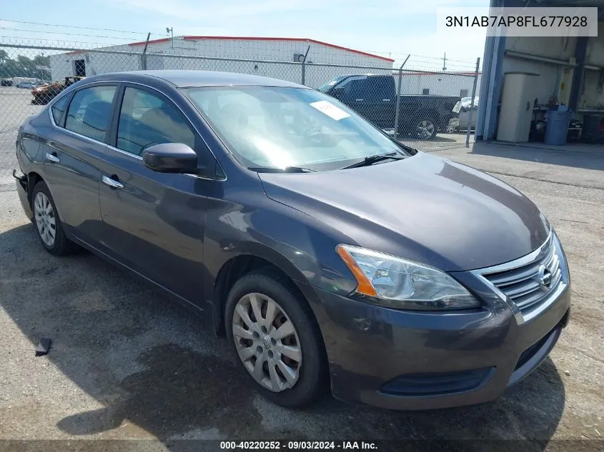 2015 Nissan Sentra Sv VIN: 3N1AB7AP8FL677928 Lot: 40220252