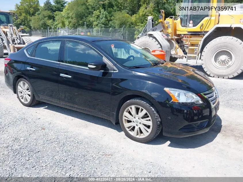 2015 Nissan Sentra Sl VIN: 3N1AB7AP9FY359741 Lot: 40220831