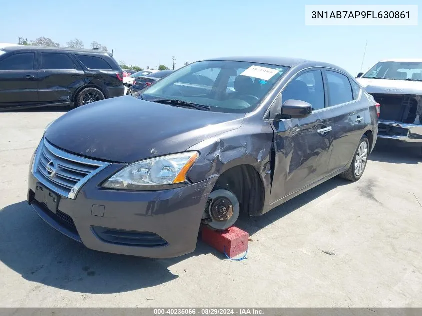 2015 Nissan Sentra Fe+ S/S/Sl/Sr/Sv VIN: 3N1AB7AP9FL630861 Lot: 40235066