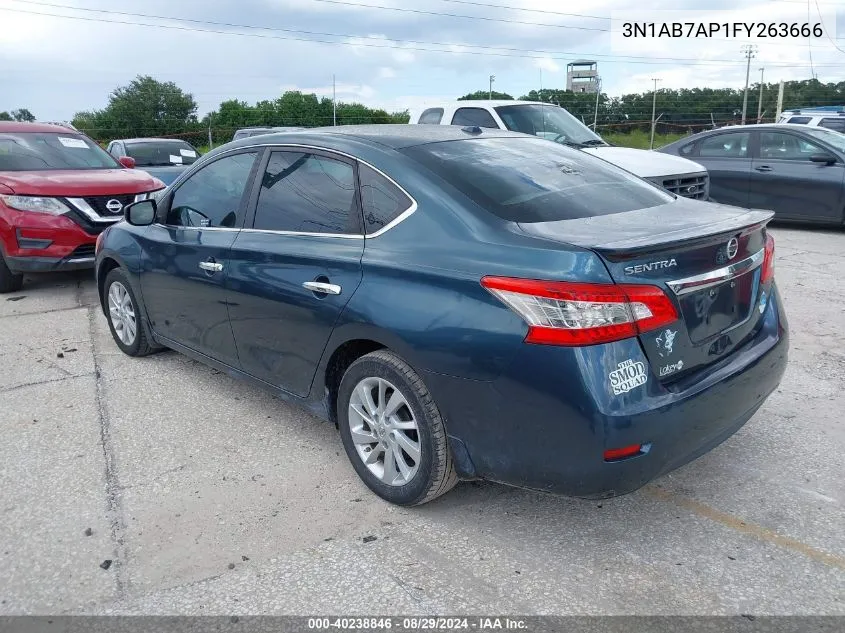 3N1AB7AP1FY263666 2015 Nissan Sentra Sv