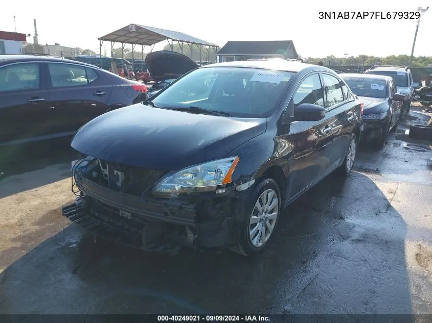 2015 Nissan Sentra Sv VIN: 3N1AB7AP7FL679329 Lot: 40249021