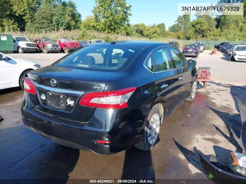 2015 Nissan Sentra Sv VIN: 3N1AB7AP7FL679329 Lot: 40249021