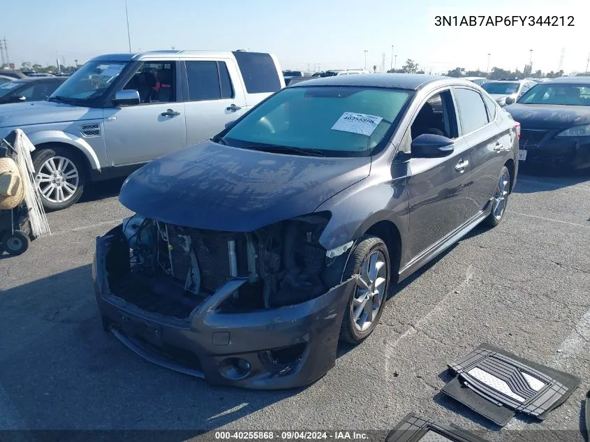 2015 Nissan Sentra Sr VIN: 3N1AB7AP6FY344212 Lot: 40255868