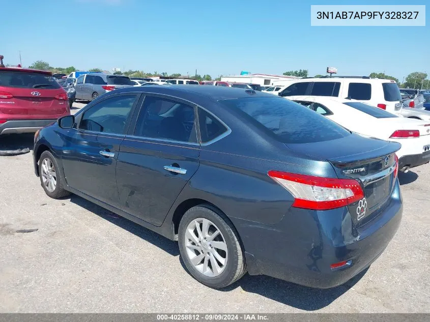 2015 Nissan Sentra Sv VIN: 3N1AB7AP9FY328327 Lot: 40258812