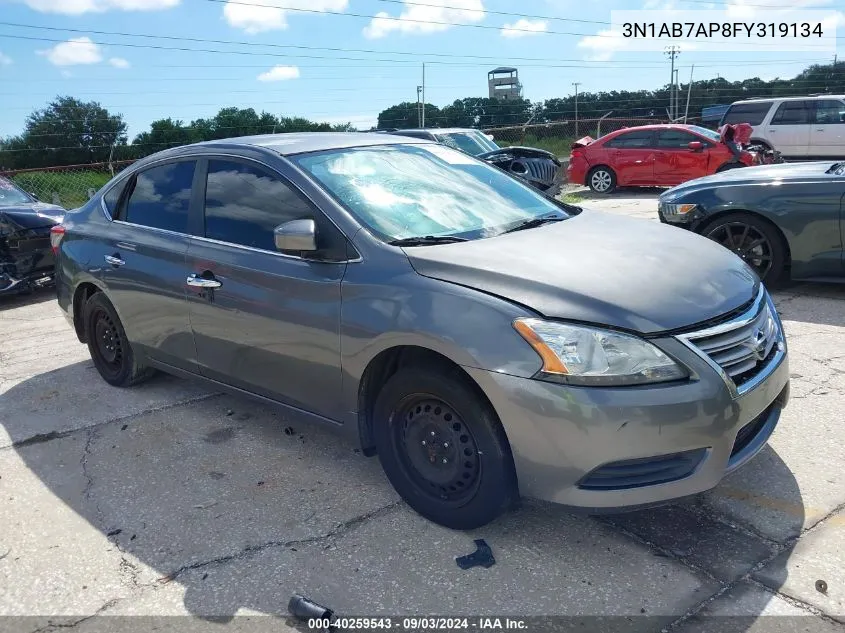 3N1AB7AP8FY319134 2015 Nissan Sentra Sv