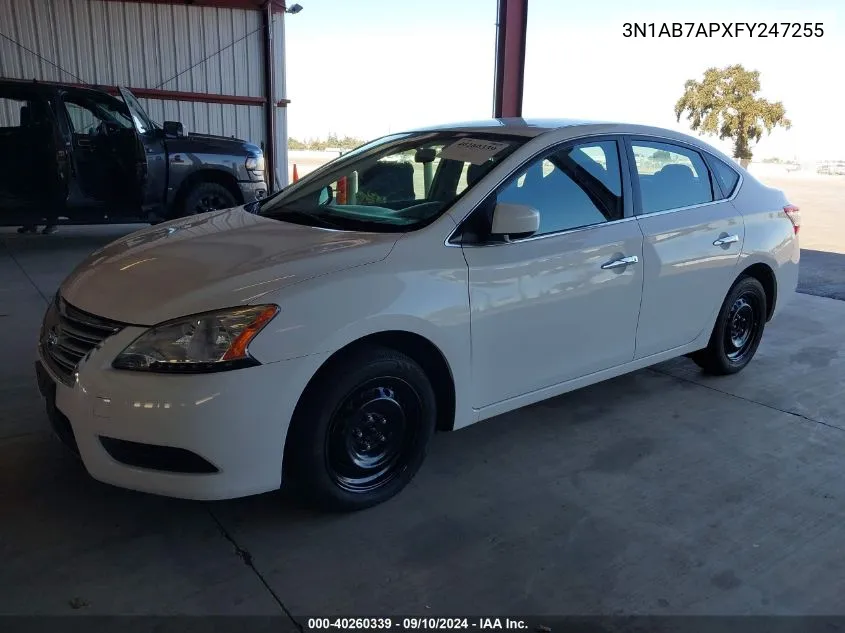 3N1AB7APXFY247255 2015 Nissan Sentra Fe+ S/S/Sl/Sr/Sv