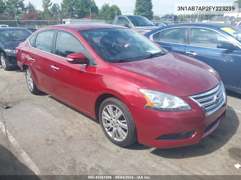 2015 Nissan Sentra Sl VIN: 3N1AB7AP2FY223239 Lot: 40261896