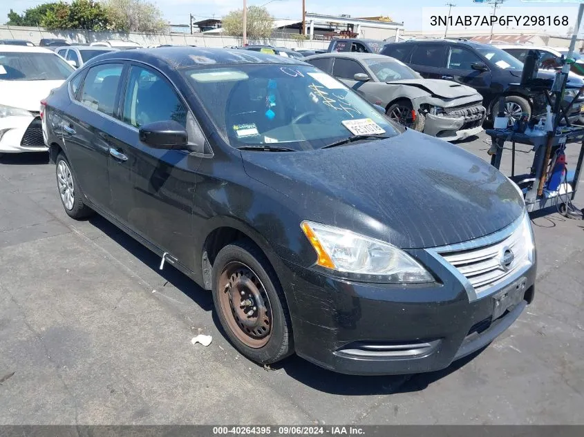 2015 Nissan Sentra S VIN: 3N1AB7AP6FY298168 Lot: 40264395