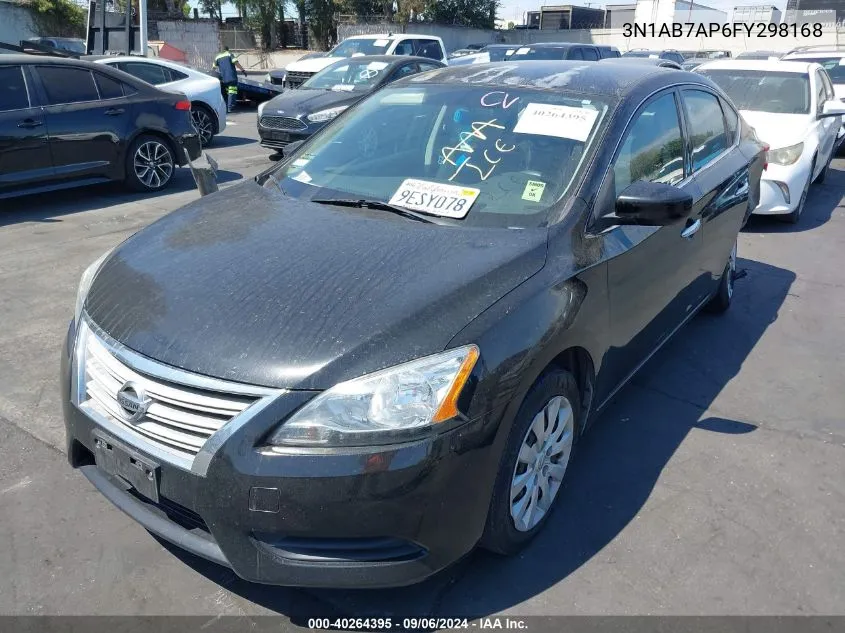 2015 Nissan Sentra S VIN: 3N1AB7AP6FY298168 Lot: 40264395