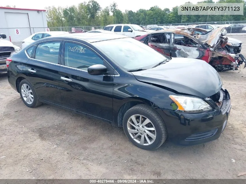 2015 Nissan Sentra Sv VIN: 3N1AB7APXFY371123 Lot: 40279466