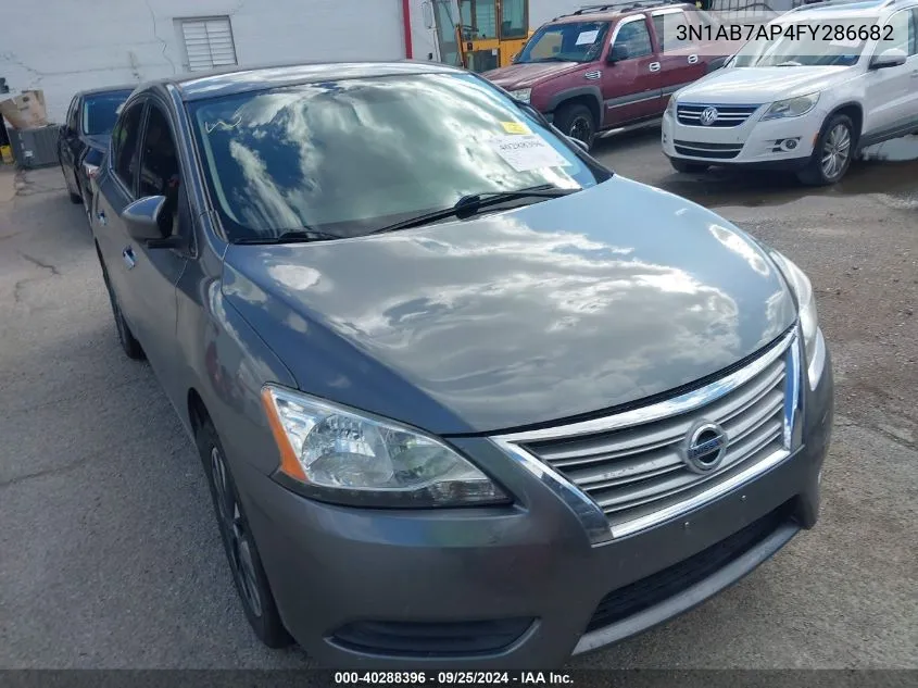 2015 Nissan Sentra S VIN: 3N1AB7AP4FY286682 Lot: 40288396