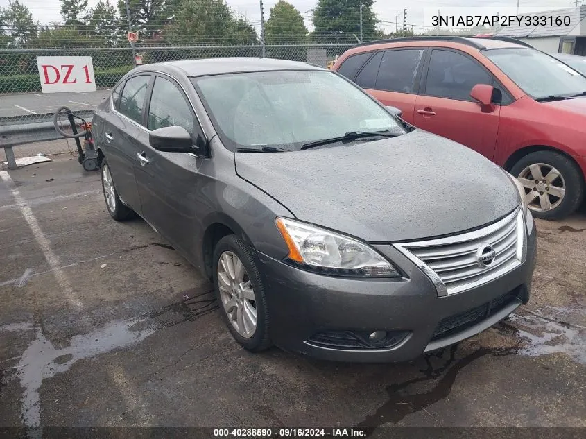 2015 Nissan Sentra Sl VIN: 3N1AB7AP2FY333160 Lot: 40288590