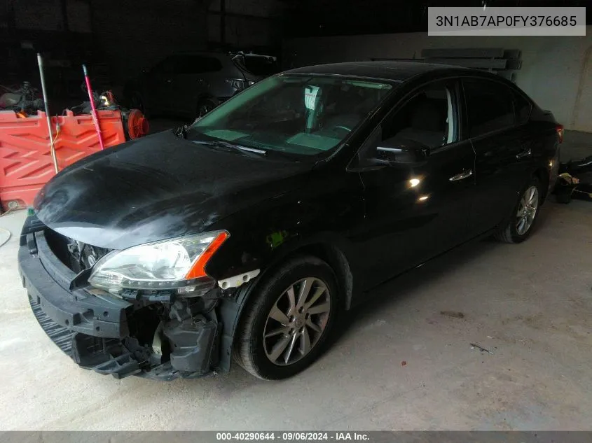 2015 Nissan Sentra Sv VIN: 3N1AB7AP0FY376685 Lot: 40290644