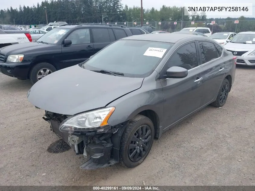 3N1AB7AP5FY258146 2015 Nissan Sentra S