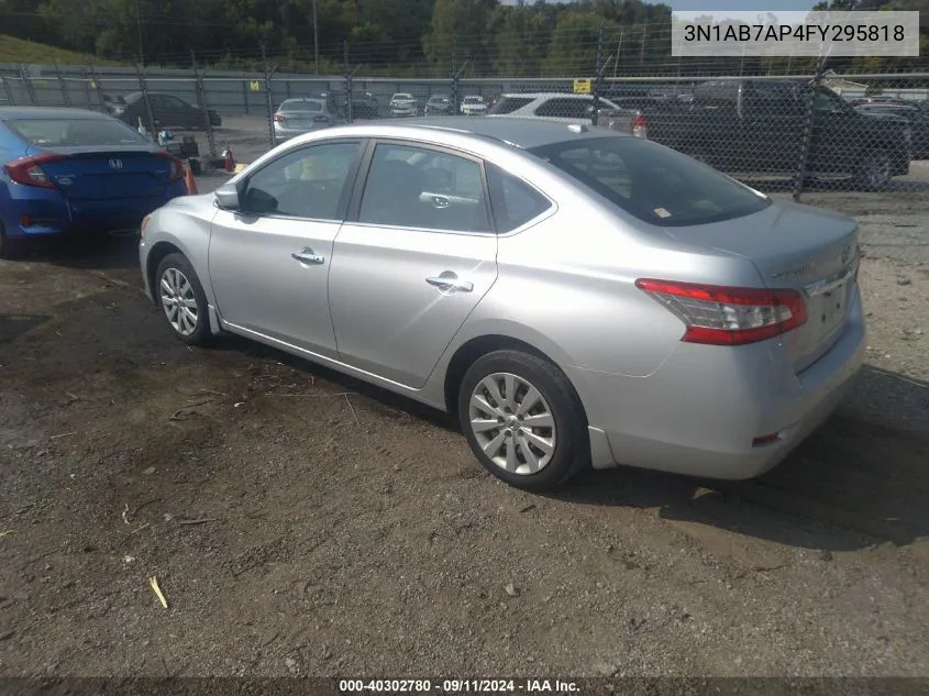 3N1AB7AP4FY295818 2015 Nissan Sentra Sv