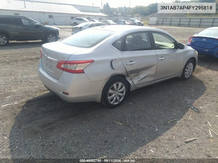 3N1AB7AP4FY295818 2015 Nissan Sentra Sv