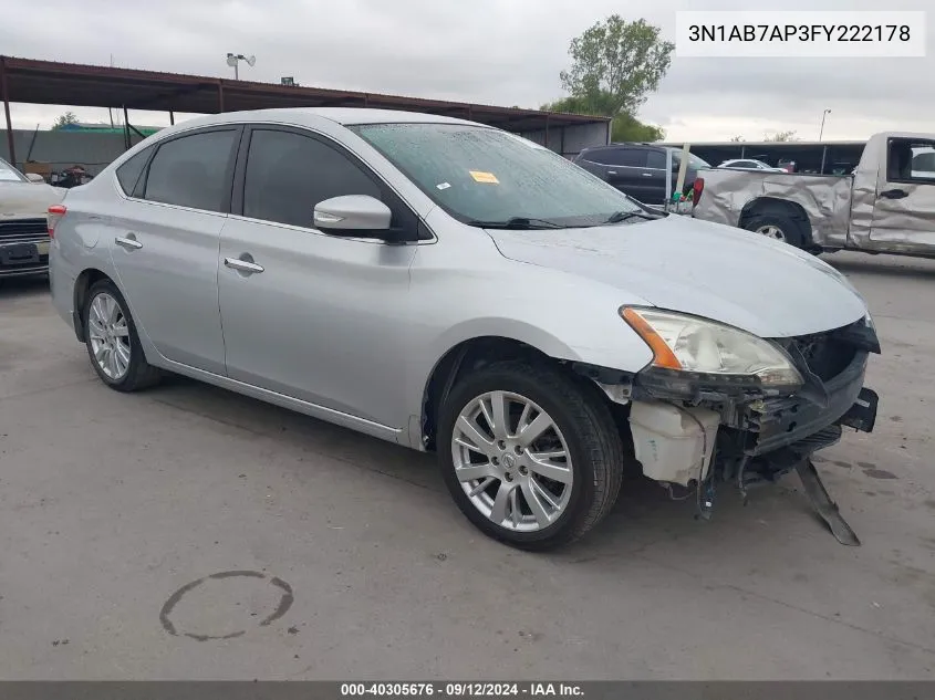 3N1AB7AP3FY222178 2015 Nissan Sentra S/Sv/Sr/Sl