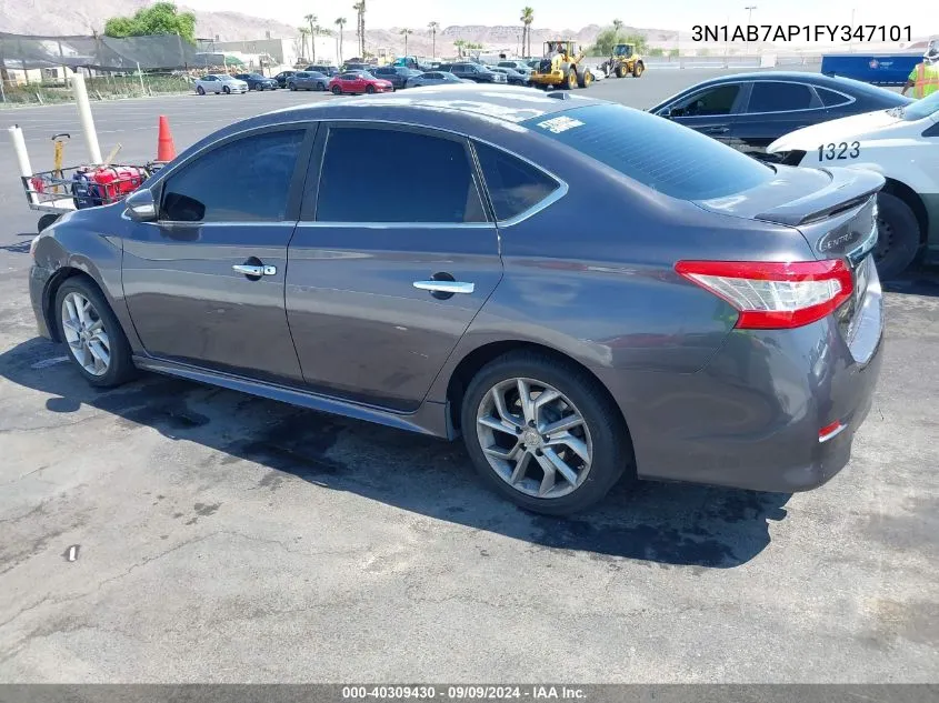 3N1AB7AP1FY347101 2015 Nissan Sentra Sr