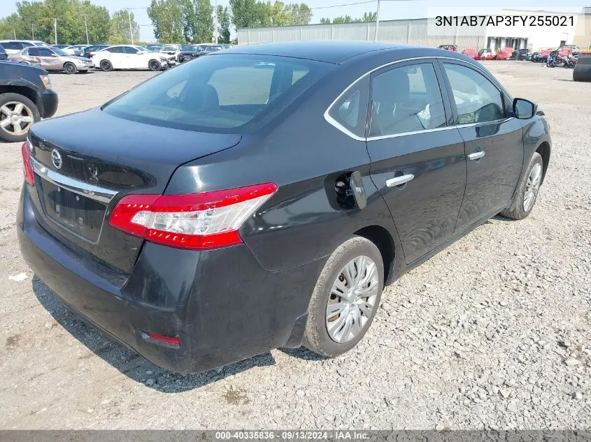 2015 Nissan Sentra S VIN: 3N1AB7AP3FY255021 Lot: 40335836