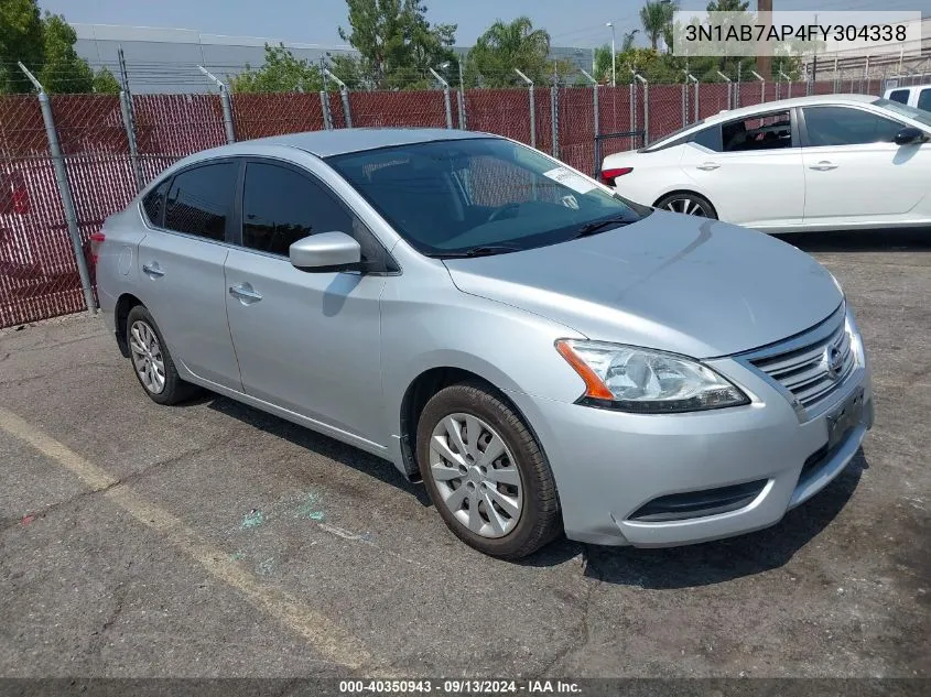 2015 Nissan Sentra S VIN: 3N1AB7AP4FY304338 Lot: 40350943