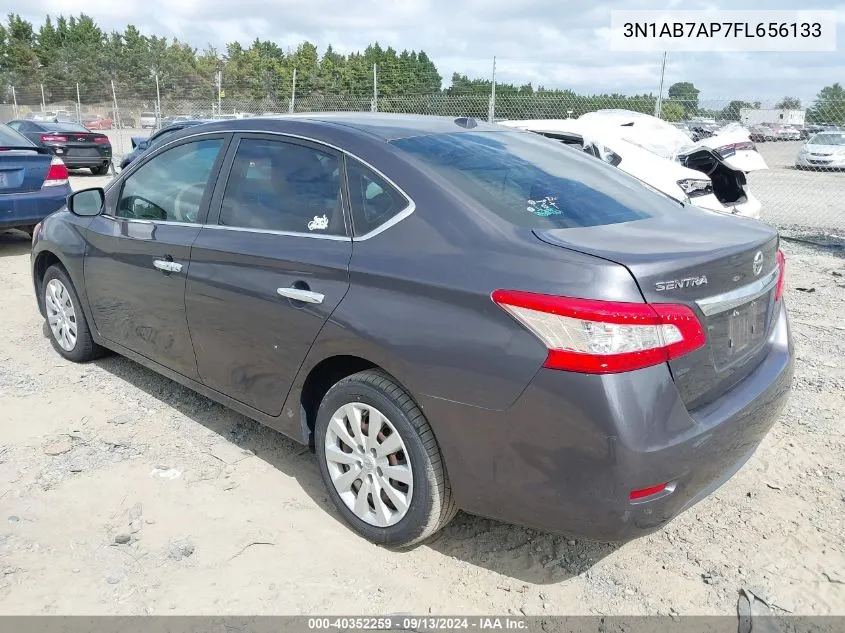 2015 Nissan Sentra Fe+ S/S/Sl/Sr/Sv VIN: 3N1AB7AP7FL656133 Lot: 40352259