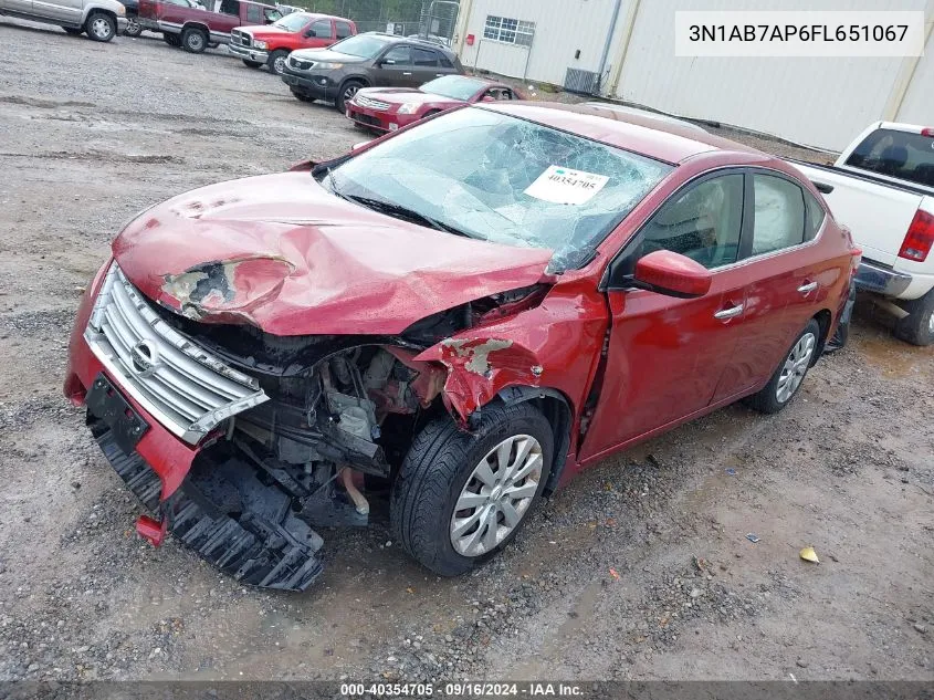 3N1AB7AP6FL651067 2015 Nissan Sentra Fe+ S/S/Sl/Sr/Sv