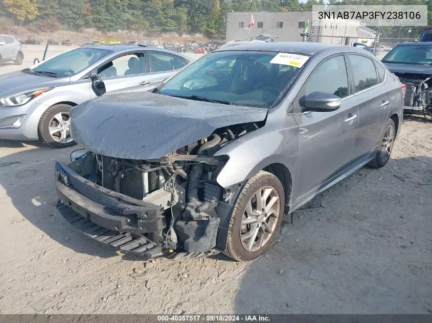 3N1AB7AP3FY238106 2015 Nissan Sentra S/Sv/Sr/Sl