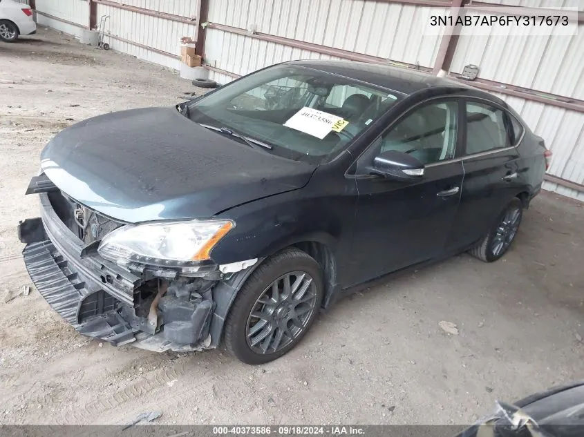 2015 Nissan Sentra S/Sv/Sr/Sl VIN: 3N1AB7AP6FY317673 Lot: 40373586