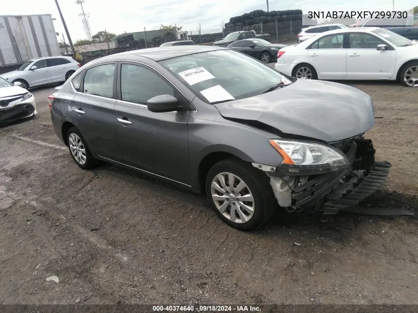 2015 Nissan Sentra S/Sv/Sr/Sl VIN: 3N1AB7APXFY299730 Lot: 40374640