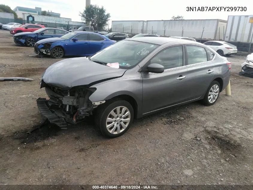 2015 Nissan Sentra S/Sv/Sr/Sl VIN: 3N1AB7APXFY299730 Lot: 40374640