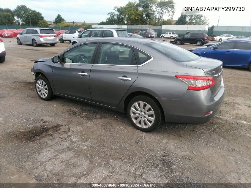 2015 Nissan Sentra S/Sv/Sr/Sl VIN: 3N1AB7APXFY299730 Lot: 40374640