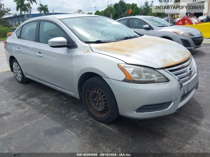 2015 Nissan Sentra Sv VIN: 3N1AB7AP0FY338695 Lot: 40380586