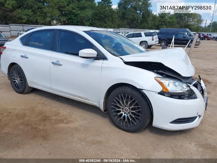 2015 Nissan Sentra Sv VIN: 3N1AB7AP8FY298530 Lot: 40392248