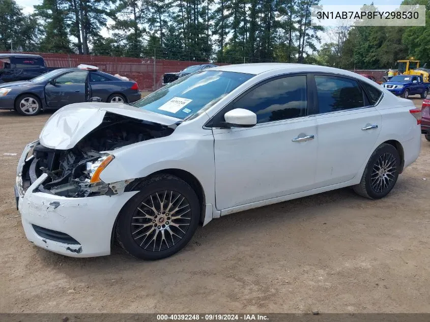 2015 Nissan Sentra Sv VIN: 3N1AB7AP8FY298530 Lot: 40392248