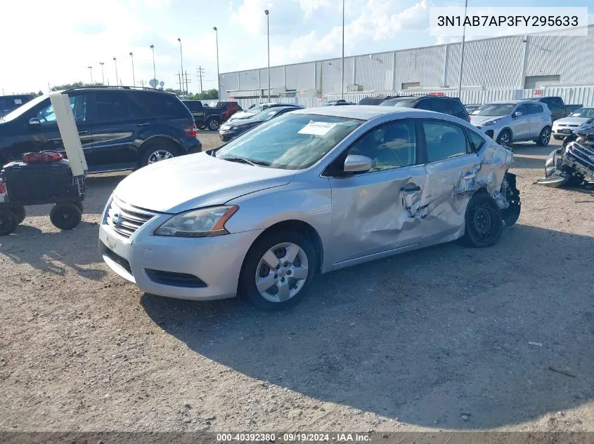 3N1AB7AP3FY295633 2015 Nissan Sentra Sv