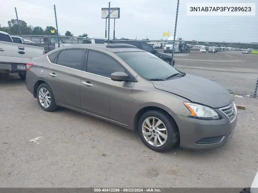 2015 Nissan Sentra Sv VIN: 3N1AB7AP3FY289623 Lot: 40412298