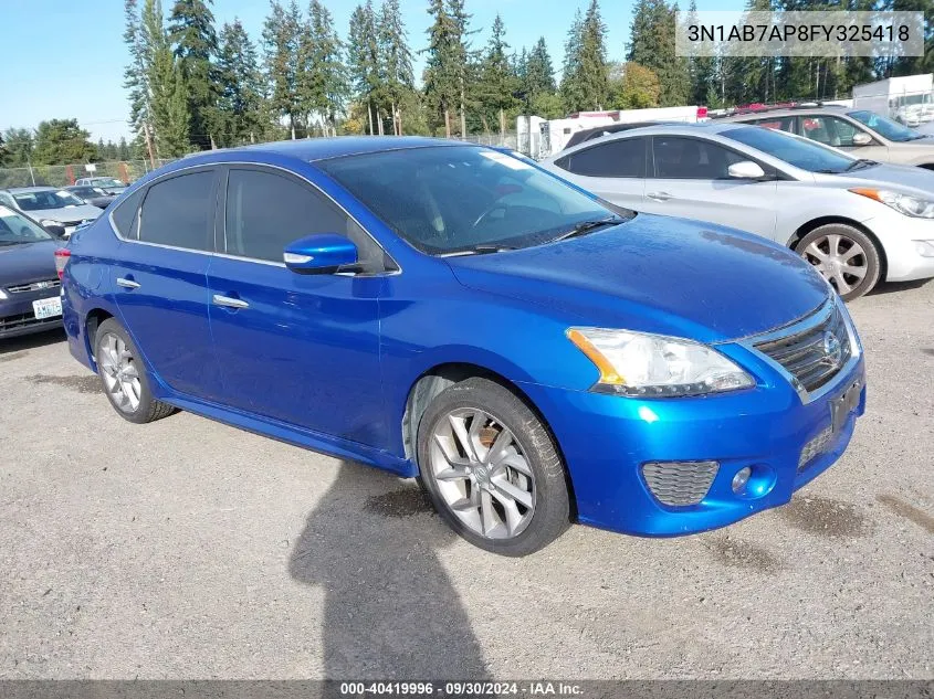 2015 Nissan Sentra S/Sv/Sr/Sl VIN: 3N1AB7AP8FY325418 Lot: 40419996