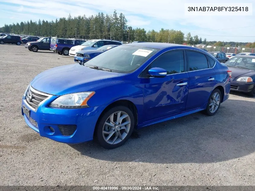 3N1AB7AP8FY325418 2015 Nissan Sentra S/Sv/Sr/Sl