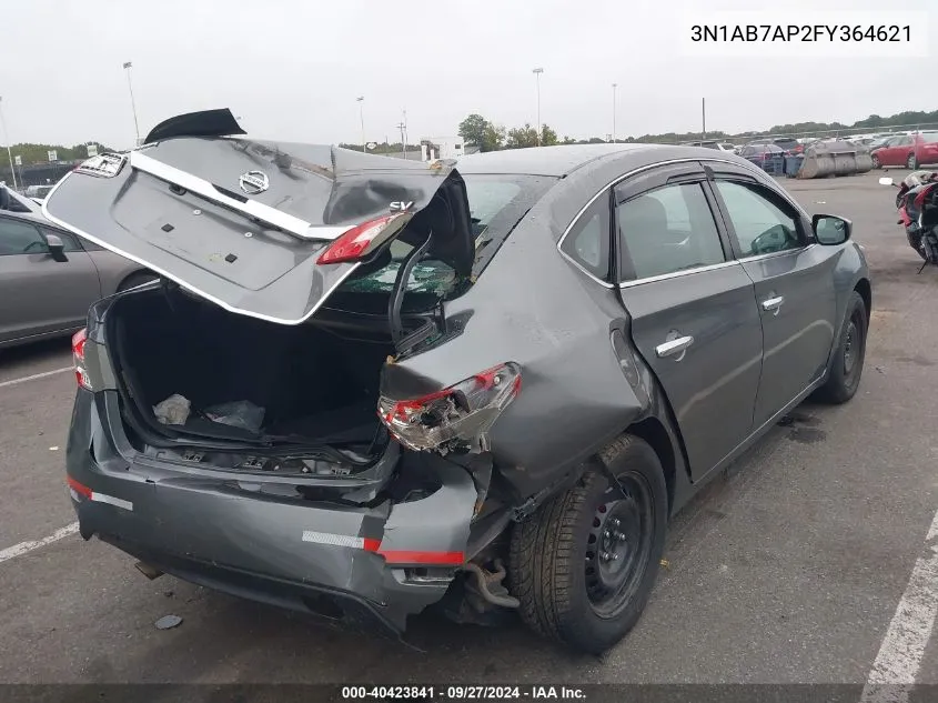 3N1AB7AP2FY364621 2015 Nissan Sentra Sv