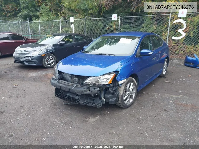 3N1AB7AP9FY346276 2015 Nissan Sentra Sr