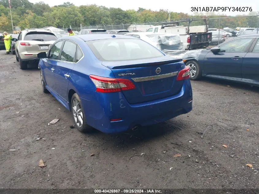 3N1AB7AP9FY346276 2015 Nissan Sentra Sr