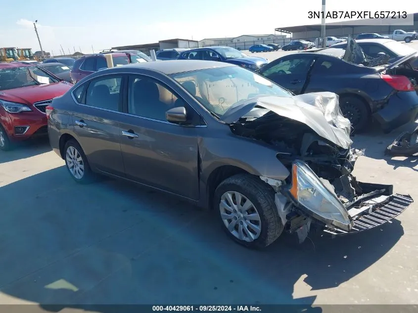 3N1AB7APXFL657213 2015 Nissan Sentra Fe+ S/S/Sl/Sr/Sv